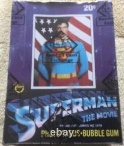 Brand-New, Original 1978 Topps, Superman The Movie! Wax Box BBCE