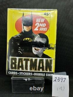 DC's Batman Trading Cards With Stickers & Gum 2nd Series Box of 36 Topps 1989