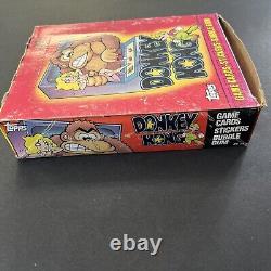 Donkey Kong cards & stickers trading card box 36 packs Topps 1982 Vintage UNOPEN