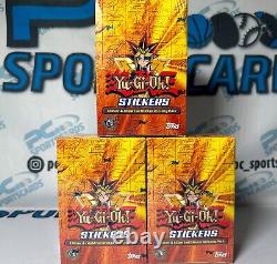 LOT x3 1996 Topps Yu-Gi-Oh Stickers Factory SEALED Box