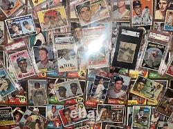 Massive Vintage Sports Card Collection Yankees Mantle Mays $$ Huge Value Loaded