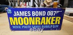 New 1979 James Bond 007 Moonraker Topps Wax Box 36 Packs Cards Stickers 230528G
