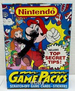 Nintendo Game Packs Vintage Card Box 48 Packs Topps 1989 X-out Bright Colors