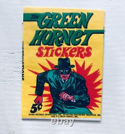 Original 1966 Topps Gum Co. Green Hornet Stickers Unopened Wax Pack Mint Scarce