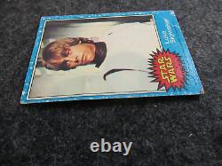 Star Wars Series 1 Blue 66 card set and 11 stickers Topps 1977