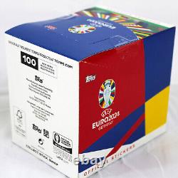 TOPPS EM EURO 2024 Sticker Collection 1 x DISPLAY BOX 100 BAGS PACKS