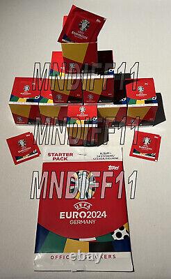 TOPPS Germany Euro 2024 Stickers Sealed Box (100 Packs) SWISS EDITION not panini