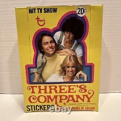 Three's Company Topps Trading Stickers Full Box 36 Wax Packs Suzanne Somers 1978