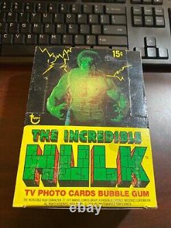 Topps 1979 The Incredible Hulk Trading Card Box 36 vibrant sealed packs
