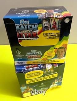 Topps Champions League 2015/16 & 2017/18 2 Boxes 100 Pack Look for Messi Ronaldo