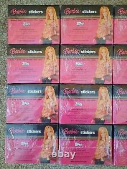 Topps Merlin Stickers Lot Barbie 16 Display Sealed Boxes 800 Packets 2005 Mattel