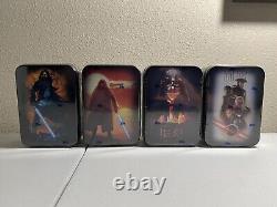 Topps Star Wars Obi Wan Collectors Exclusive Sealed Tins Full Set 4 Autos/Hobby