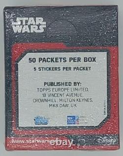 Topps Star Wars Stickers Box 50 Packs the Force Awakens