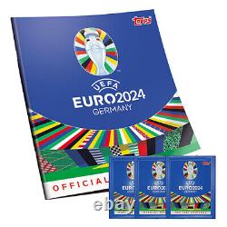 Topps UEFA Euro 2024 Germany Official Stickers Collection Euro 2024 Album Pack