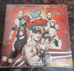 Topps Wwe Icon 2013 Sticker Sealed box 120 packets, 960 stickers sealed cards
