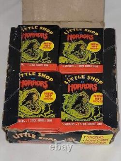 VINTAGE 1986 LITTLE SHOP of HORRORS- TOPPS Trading Cards Box of 36 Sealed Packs