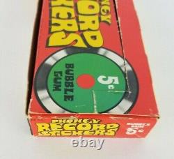 Vintage 1967 Phoney Record Stickers Used Empty Topps Display Box