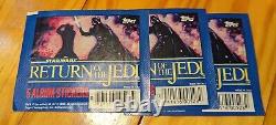 Vintage 1983 Topps Star Wars Return of the Jedi ROTJ Sticker Box, 60 Pack