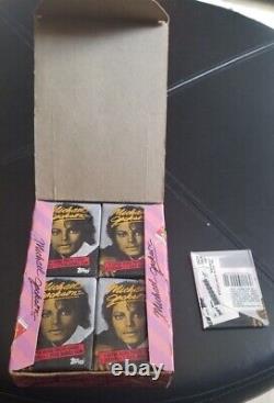 Vintage 1984 Topps MICHAEL JACKSON Trading Cards Full Box 36 Sealed Wax Packs