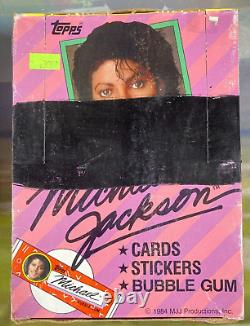 Vintage 1984 Topps Michael Jackson Trading Cards Box 36 Sealed Wax Packs